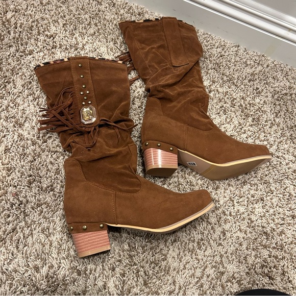 Shoes - Brown Suede Women's Boots